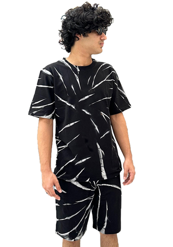 04-Tie-Die-White-BG.jpg Men’s Oversize Cotton Tie Dye Black Co-Ord Set - Image 1