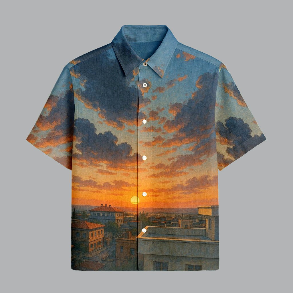 124.jpg Multi Color Printed Half Sleeve Shirt for Men Vibrant Holiday Outfit - Image 1