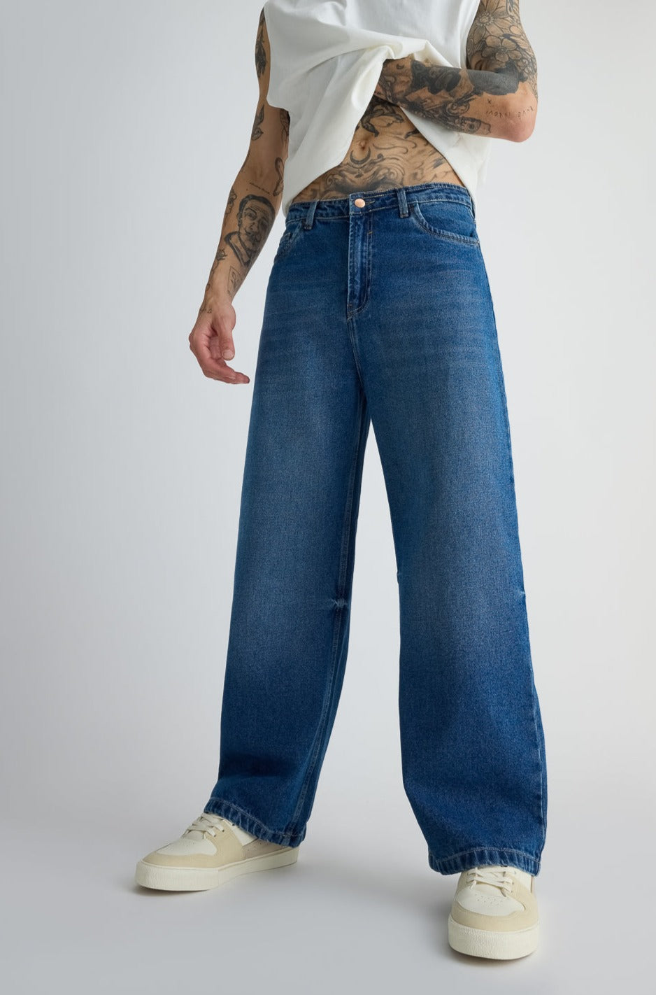 14March_1367-Edit.jpg Prism Blue Soft Wash Everyday Straight Denim Jeans - Image 1