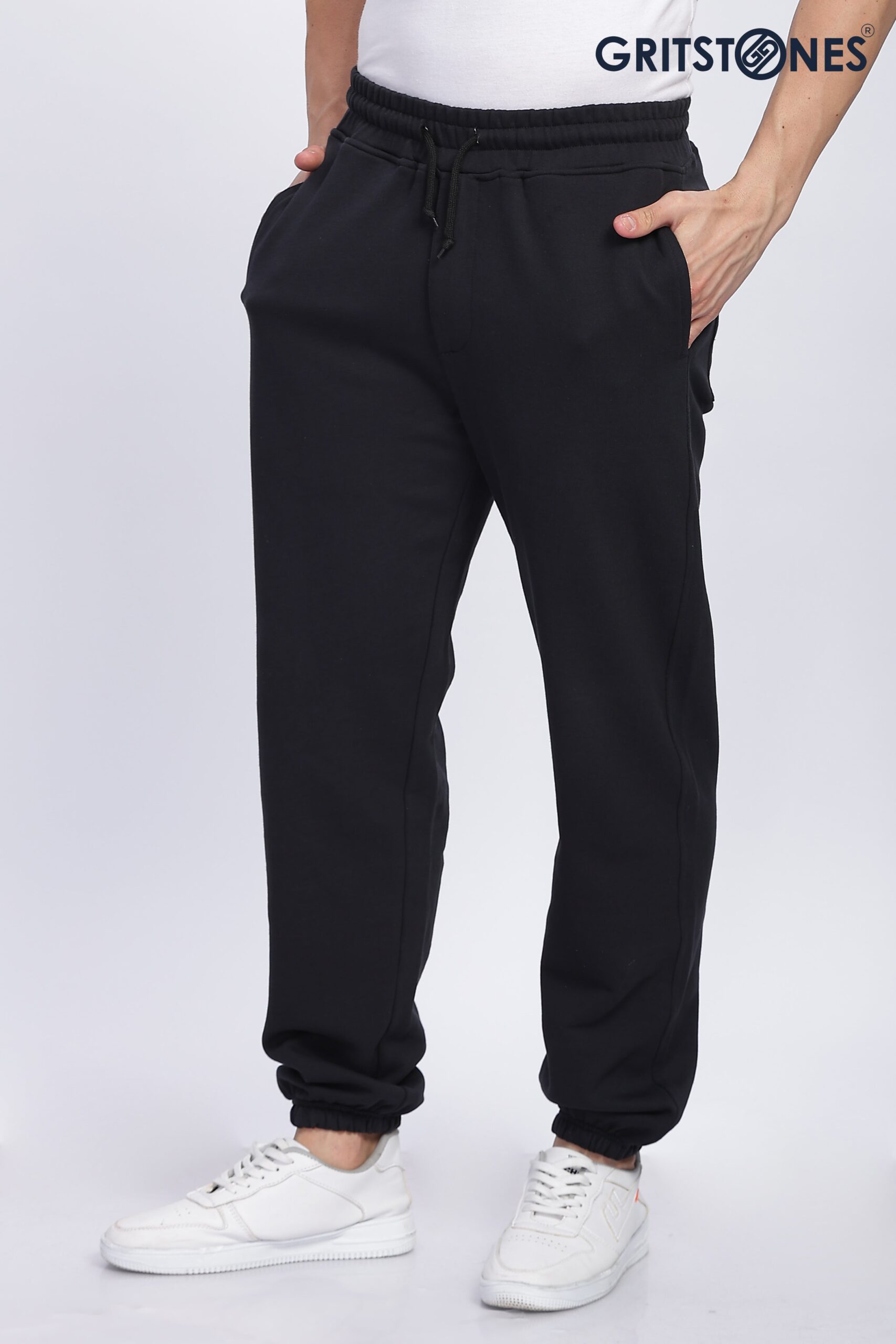 GSLWR-12A-13-BLK_5-scaled-1.jpg Black Winter Essential Classic Track Pants for Men - Image 1
