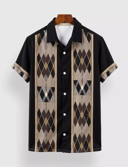 Black Arrow Designer Men’s Half Sleeves Printed Shirt Exclusive