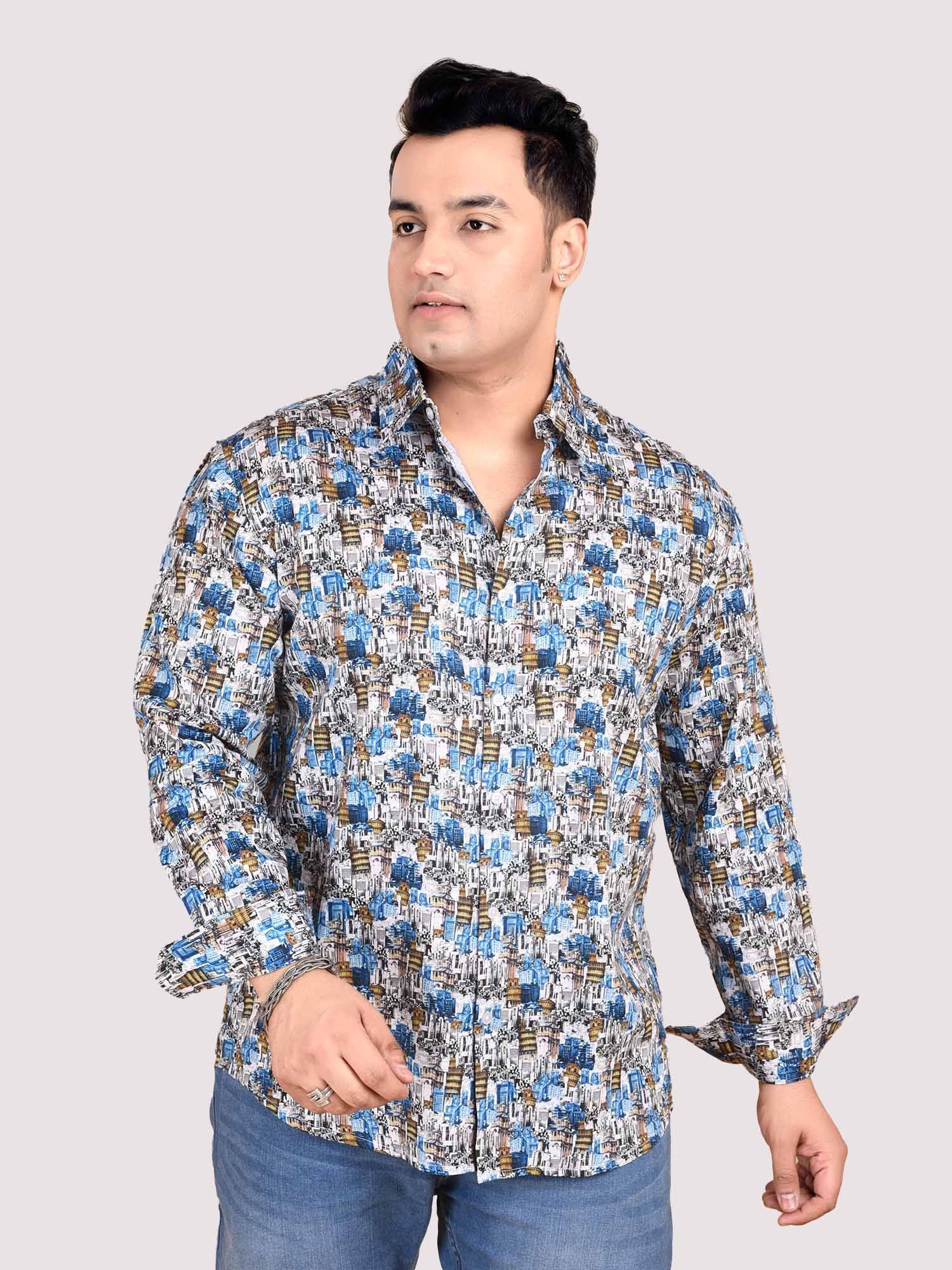 abstract-printed-cotton-full-sleeve-men-s-plus-size-guniaa-fashions-1.jpg Abstract Cotton Print Men Plus Size Full Sleeve Shirt - Image 1